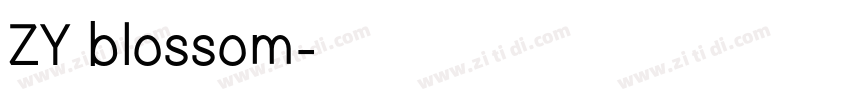 ZY blossom字体转换